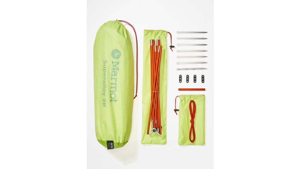 Marmot Superalloy 3P Tent, Green Glow, One Size, 37310-3548-ONE