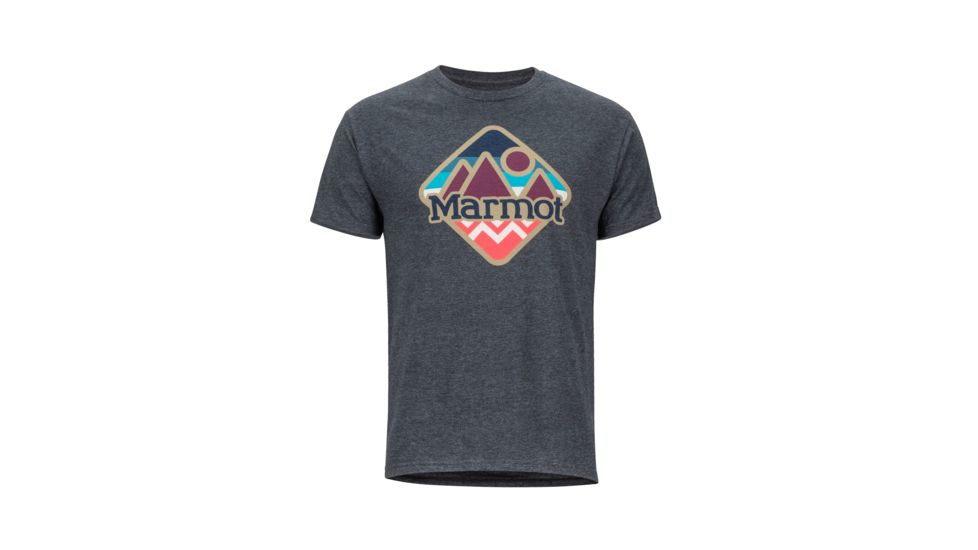 Marmot Sweeney Ridge Tee Short Sleeve Shirt - Mens, Charcoal Heather, Medium, 44240-1204-M