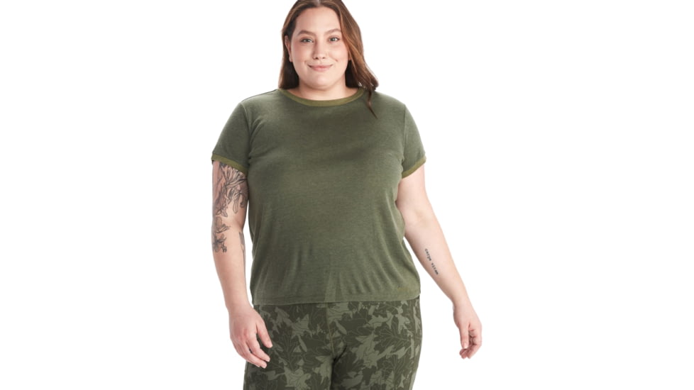 Marmot Switchback Short Sleeve - Womens, Nori/Winter Moss, 2X, M12642-19578-2X