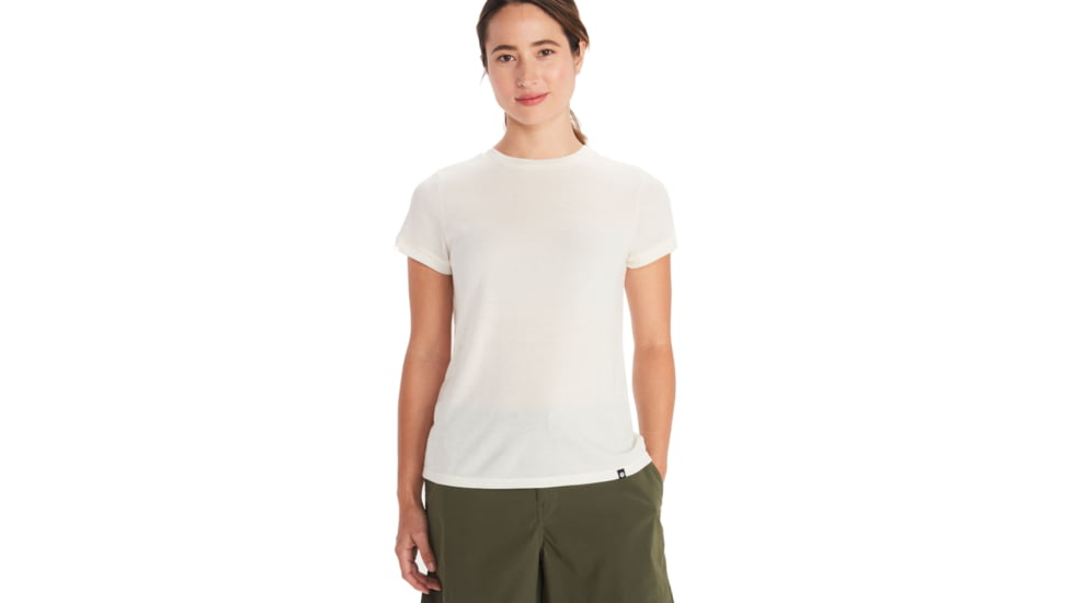 Marmot Switchback Short Sleeve - Womens, Papyrus, Large, M12621-7395-L