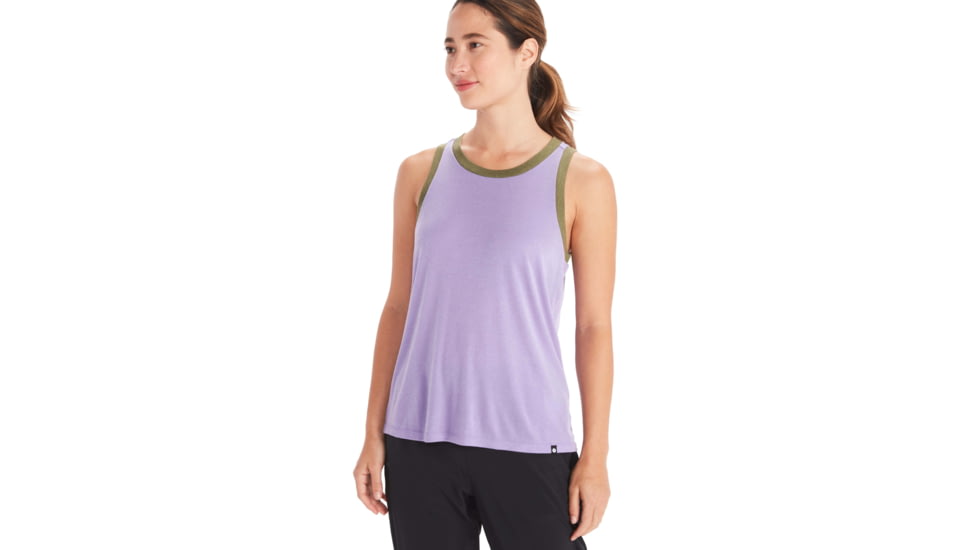 Marmot Switchback Tank - Womens, Paisley Purple/Winter Moss, XL, M12598-19580-XL