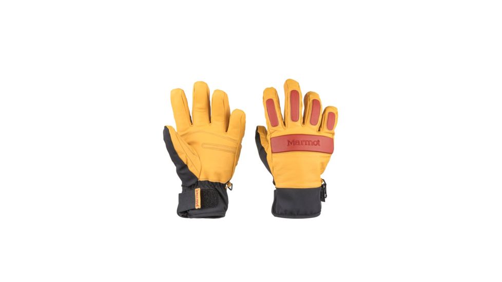 Marmot Tahoe Undercuff Glove - Mens, Tan/Dark Rust, Small, 14280-7802-S