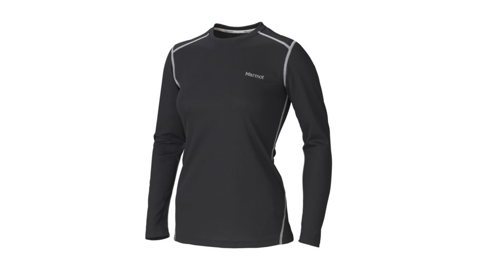 ThermalClime Pro Long Sleeve Crew - Womens-Black-Medium