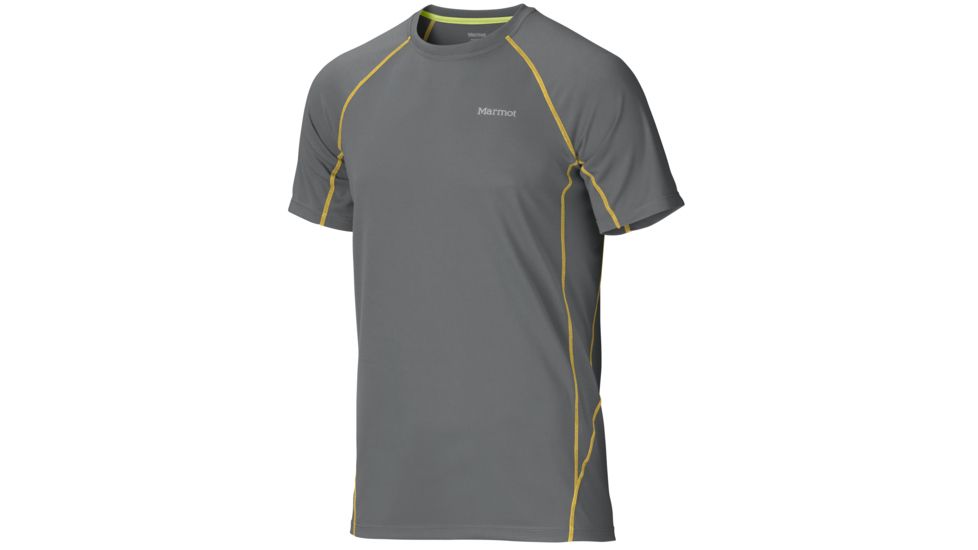 Marmot ThermalClime Sport Short Sleeve Crew - Men's-Cinder-Small