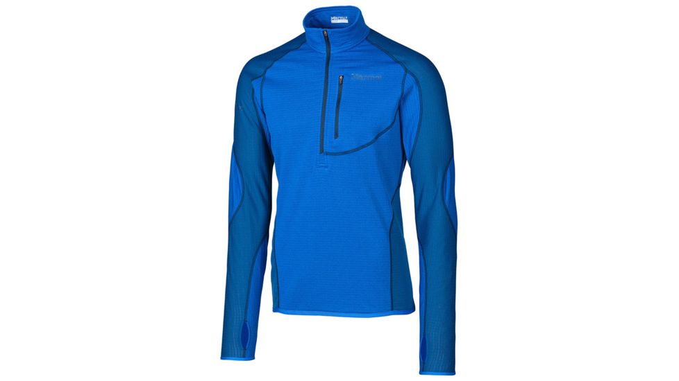 Marmot Thermo 1/2 Zip - Men's-Peak Blue/Blue Sapphire-X-Large