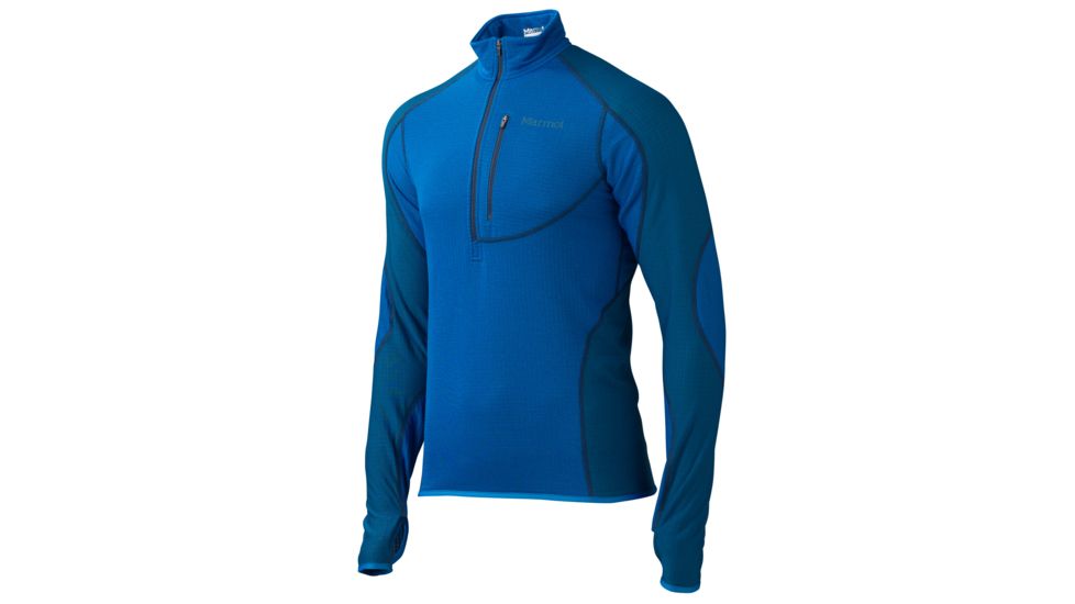 Marmot Thermo 1/2 Zip - Mens-Peak Blue/Dark Sapphire-X-Large
