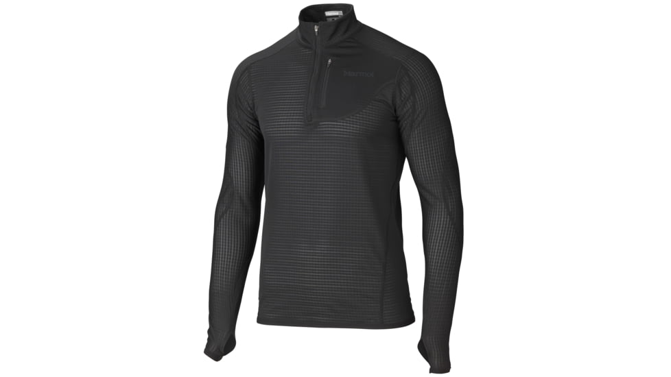 Thermo 1/2 Zip - Mens-Black -Medium