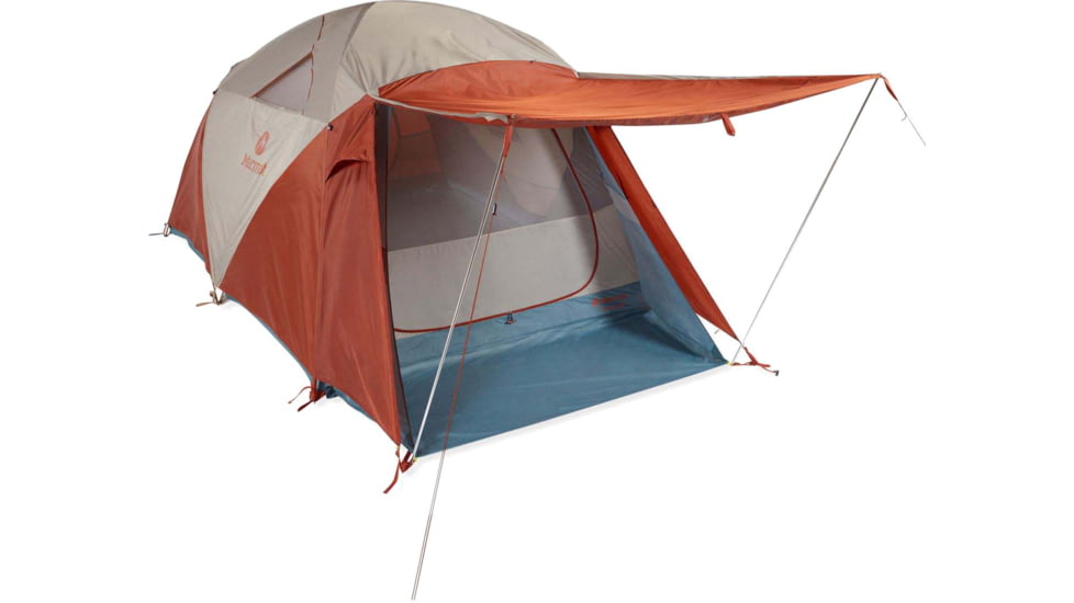 Marmot Torreya 4P, Picante/Cascade Blue, 32500-5815-ONE