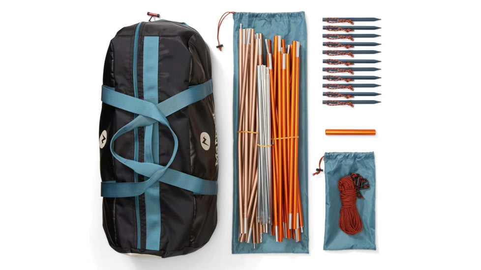Marmot Torreya 4P, Picante/Cascade Blue, 32500-5815-ONE
