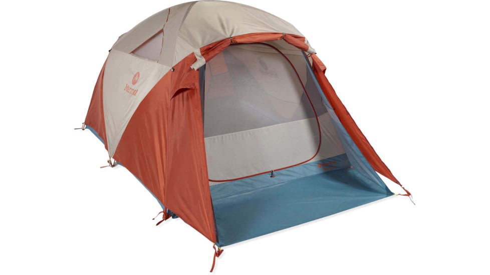 Marmot Torreya 4P, Picante/Cascade Blue, 32500-5815-ONE