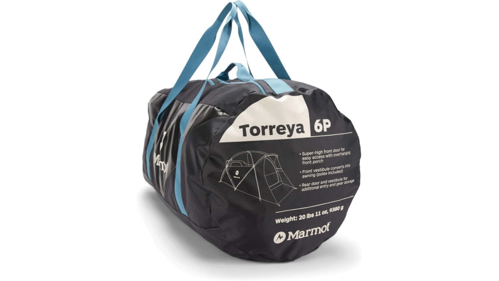 Marmot Torreya 6P, Picante/Cascade Blue, 32510-5815-ONE