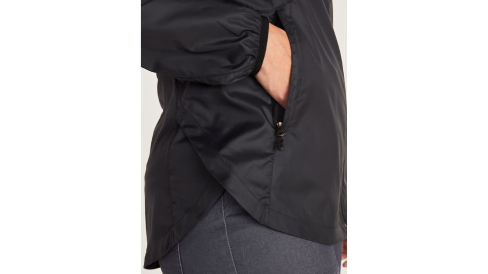 Marmot Trail Wind Hoodie - Womens, Black, Small, 36650-001-S