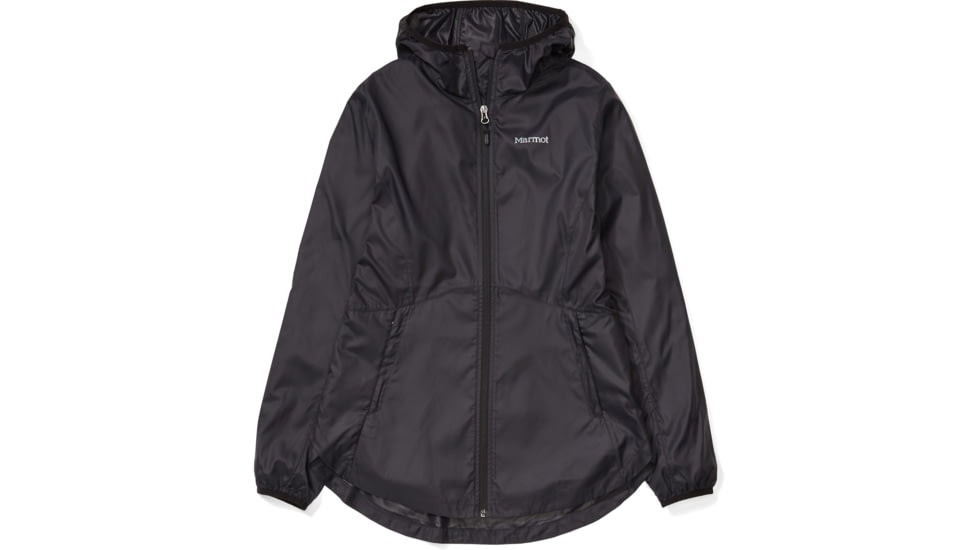 Marmot Trail Wind Hoodie - Womens, Black, Small, 36650-001-S