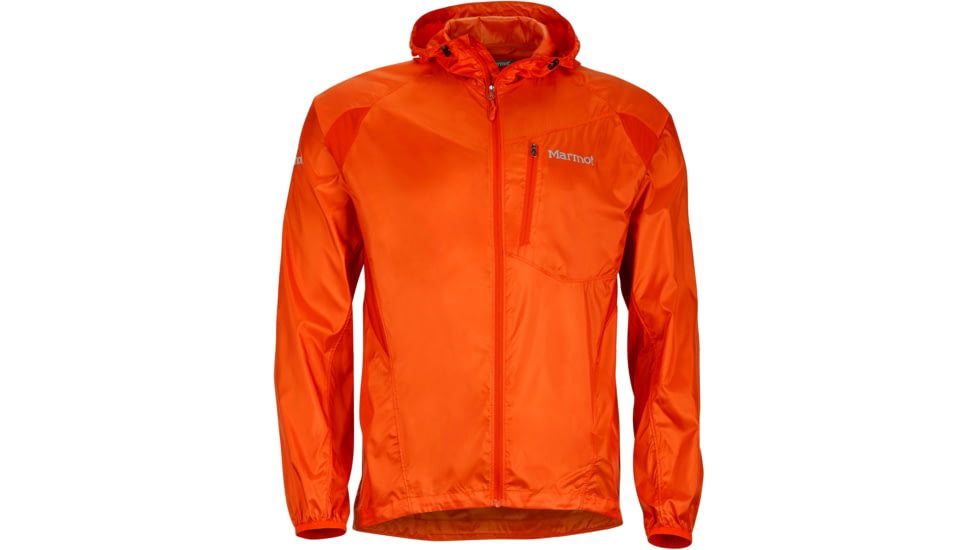 Marmot Trail Wind Hoody - Men's-Orange Haze-X-Large