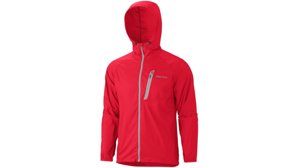 Marmot Trail Wind Hoody - Men's-Small-Team Red