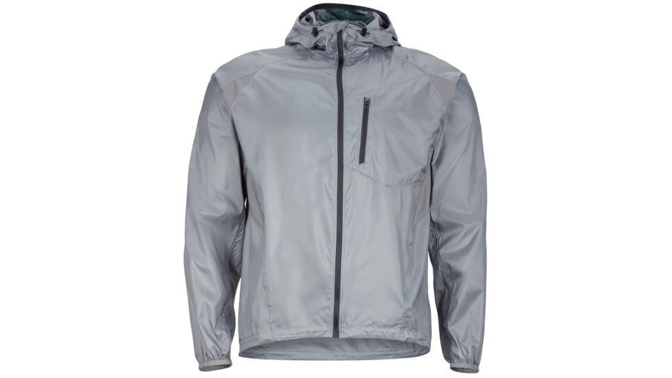 Trail Wind Hoody - Mens-Steel-Small