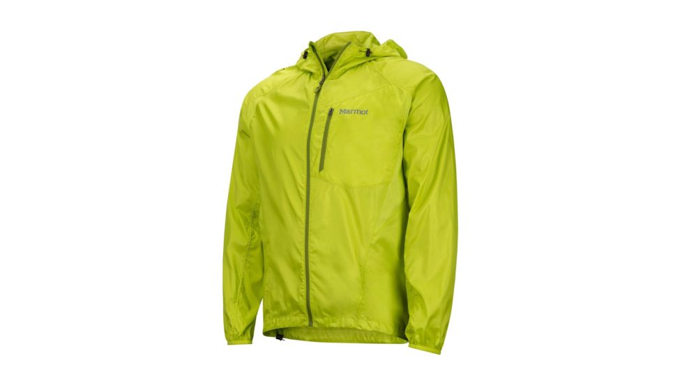 Marmot Trail Wind Hoody - Mens, Bright Lime, Small 51170-4458-S
