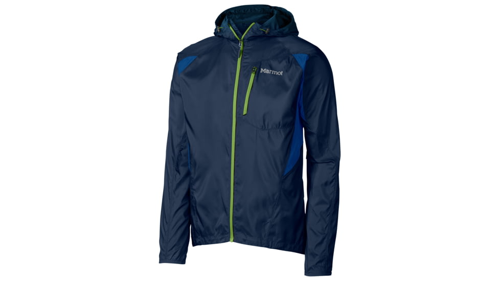 Marmot Trail Wind Hoody - Mens-Large-Dark Ink/Dark Azure
