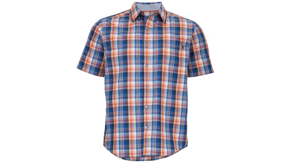 Trailhead Short Sleeve Shirt - Mens-True Blue-Small