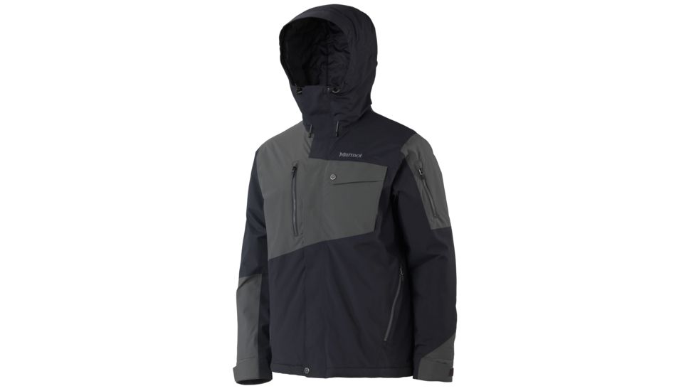 Marmot Tram Line Jacket - Men's-Black/Slate Grey-Small