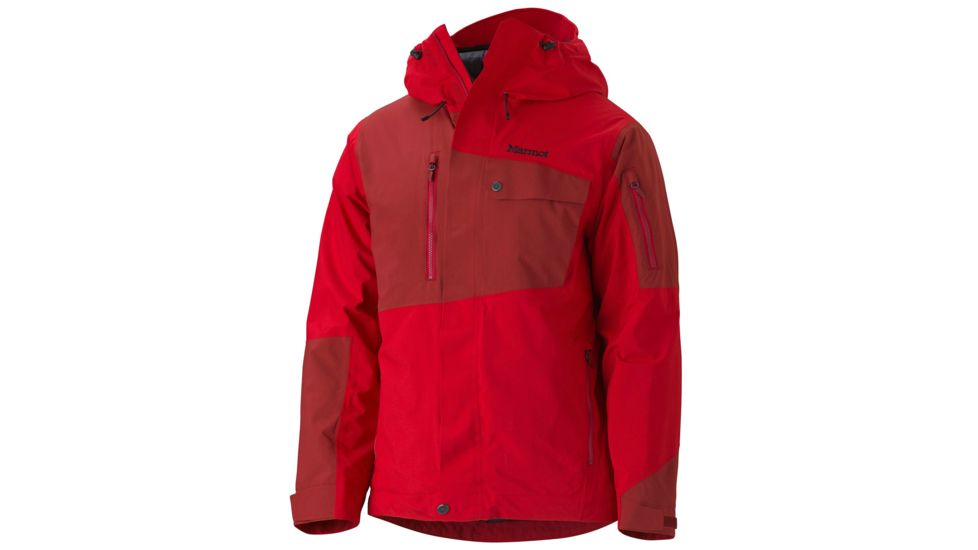 Marmot Tram Line Jacket - Men's-Team Red/Dark Crimson-Large