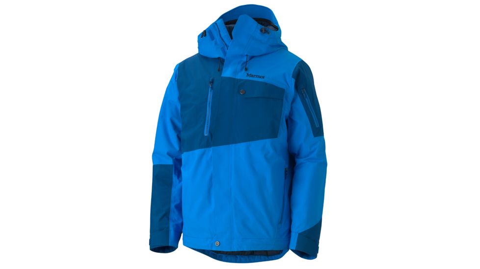 Tram Line Jacket - Mens-Cobalt Blue/Blue Night-Small