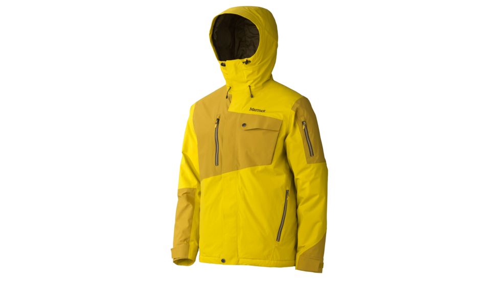 Tram Line Jacket - Mens-Yellow Vapor/Green Mustard-X-Large