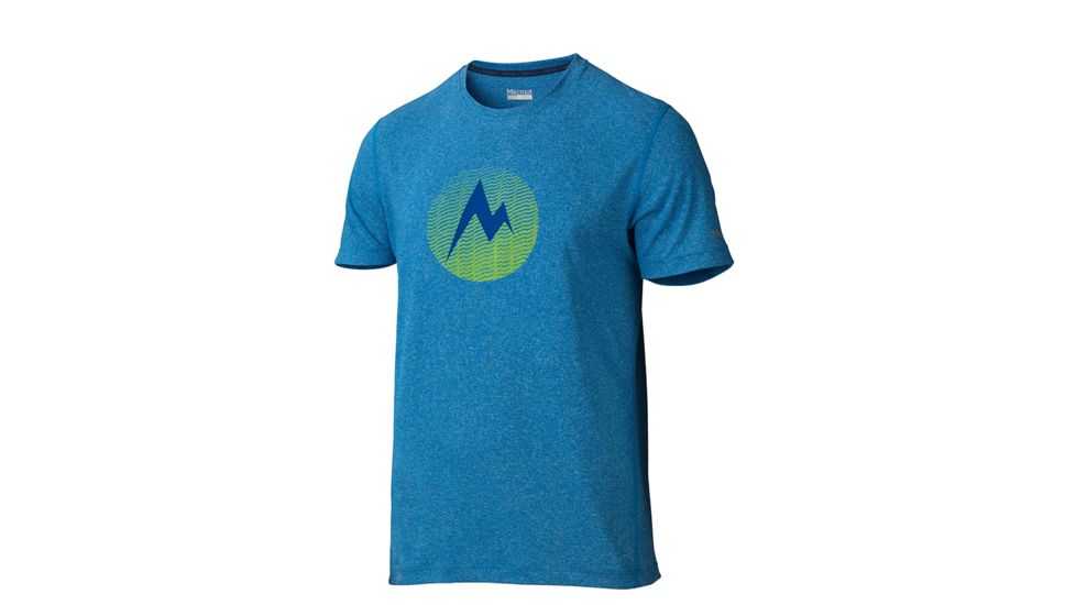 Marmot Transporter Short Sleeve Tee - Men's-Ceylon Blue Heather-XX-Large