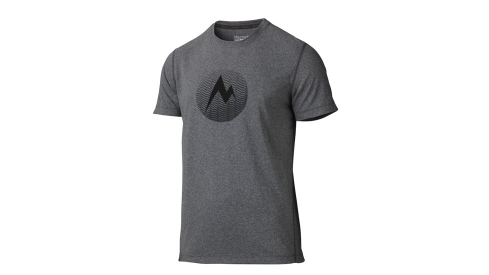 Marmot Transporter Short Sleeve Tee - Men's-Slate Grey Heather Clearance-Small