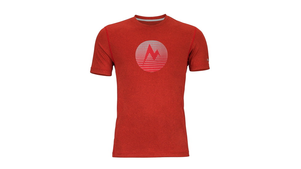 Marmot Transporter Short Sleeve Tee - Men's-Team Red Heather-XX-Large