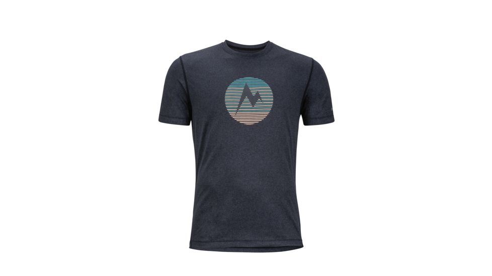 Marmot Transporter Short Sleeve Tee - Mens, Black Heather, Medium 54880-5608-M