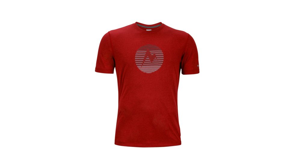 Marmot Transporter Short Sleeve Tee - Mens, Team Red Heather, Medium 54880-8557-M