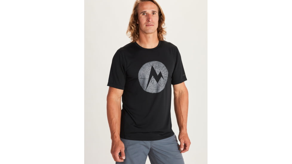 Marmot Transporter Short Sleeve Tee - Mens, Black, Medium, 41800-001-M