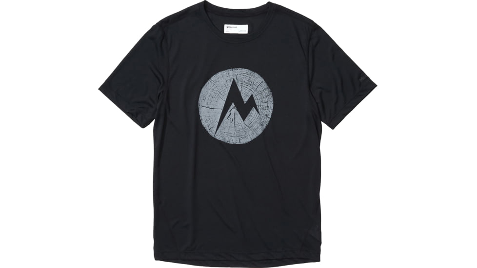 Marmot Transporter Short Sleeve Tee - Mens, Black, Medium, 41800-001-M