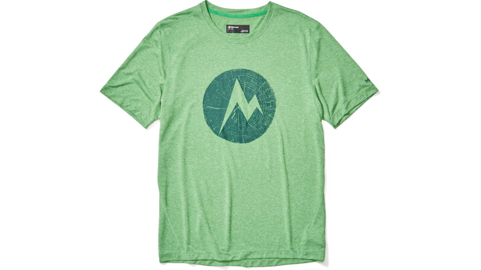Marmot Transporter Short Sleeve Tee - Mens, Kelly Green Heather, Medium, 41800-4998-M