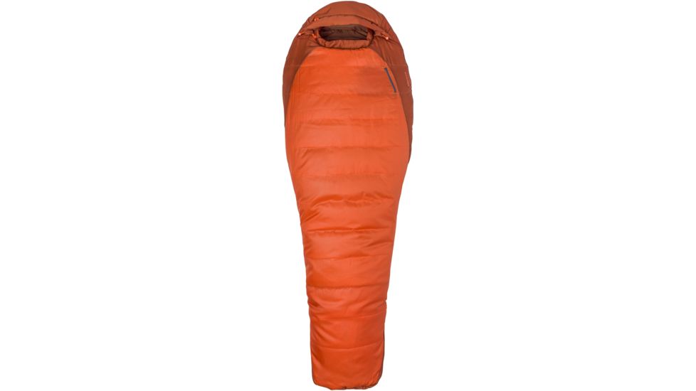 Marmot Trestles 0 Sleeping Bag Synthetic-Orange Haze/Dark Rust-Wide-Left