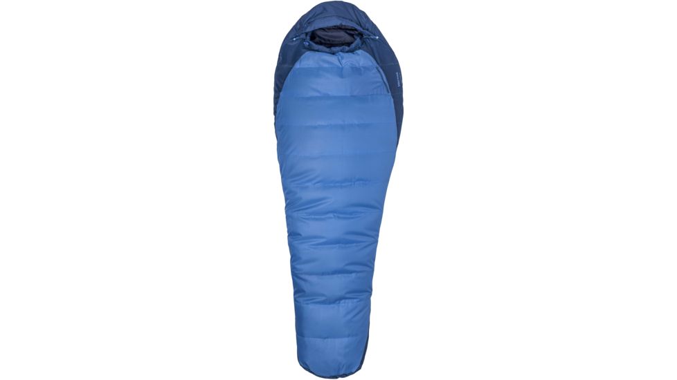Marmot Trestles 15 Sleeping Bag Synthetic, Long, Right, Cobalt Blue/Blue Night, 889169893407