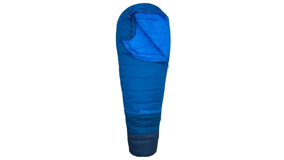 Marmot Trestles 15 Tl Sleeping Bag, Classic Blue/Estate Blue, Reg 6ft 0in, LZ 39690-3600-Reg: 6'0" / LZ