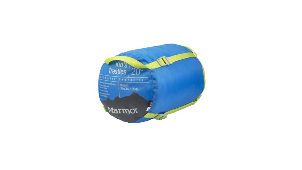 Marmot Trestles 20 Slleping Bag - Kids, Cobalt Blue, Left Zipper 900731-2740-LZ
