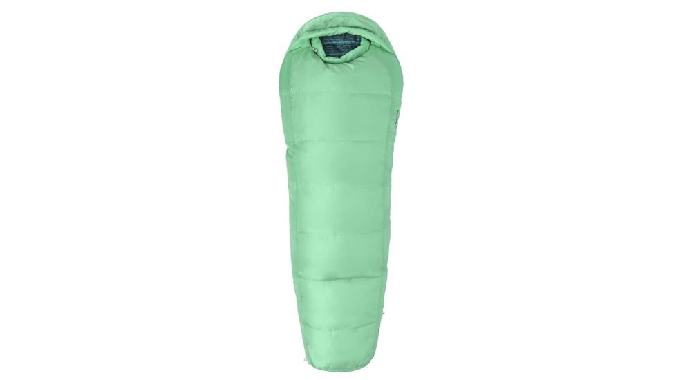 Marmot Trestles 30 Sleeping Bag - Kid's, Pond Green/Double Mint, Reg 5ft / Left Zip, 38470-3099-LZ