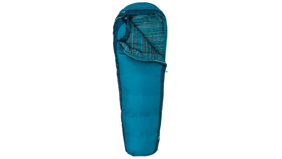 Marmot Trestles 30 Sleeping Bag - Kid's, Turkish Tile/Denim, Reg 5ft / Left Zip, 38470-3907-LZ