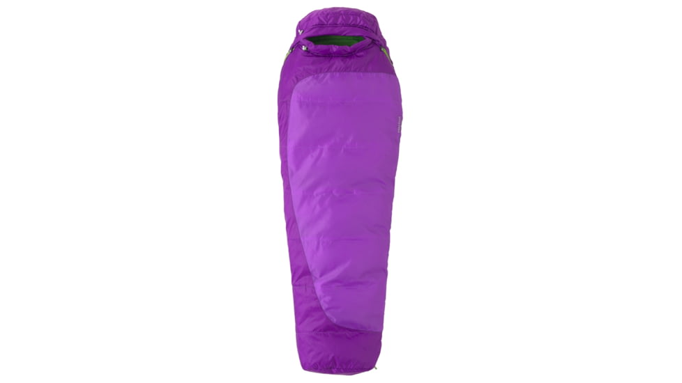 Marmot Trestles 30 Sleeping Bag, Synthetic, Kid's, African Purple/Vibrant Purple, Regular, Left, MAR0744-555912