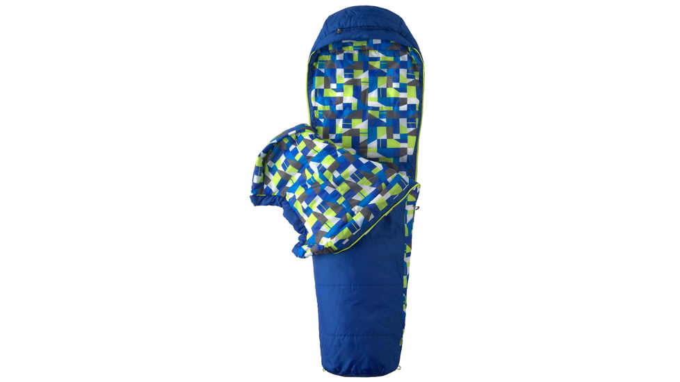 Marmot Trestles 30 Sleeping Bag, Synthetic, Kid's, Dark Azure, Regular, Left,  MAR0744-DARK-AZURE-REGULAR-LEFT