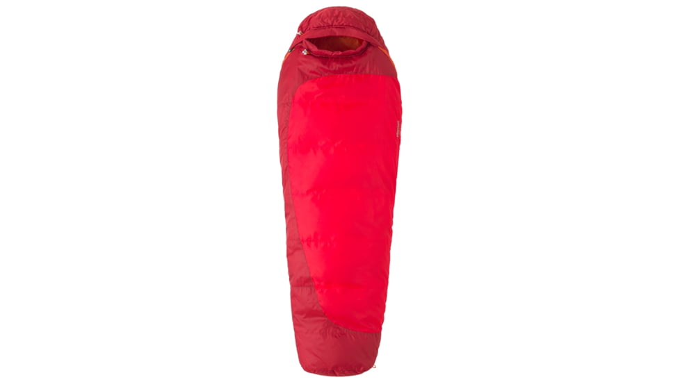 Marmot Trestles 30 Sleeping Bag, Synthetic, Kid's, Team Red, Regular, Left, MAR0744-555862