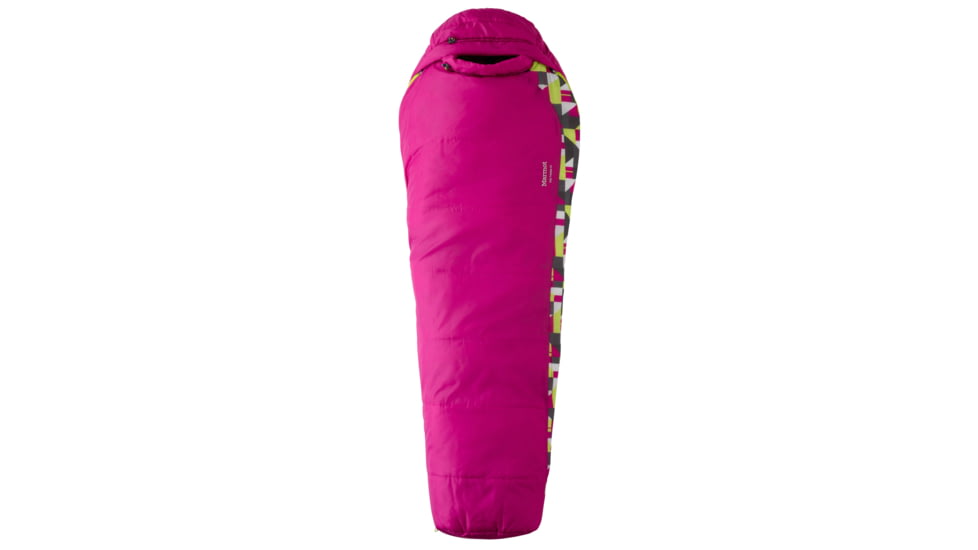 Marmot Trestles 30 Sleeping Bag, Synthetic, Kid's, Lipstick, Regular, Left, MAR0744-LIPSTICK-REGULAR-LEFT