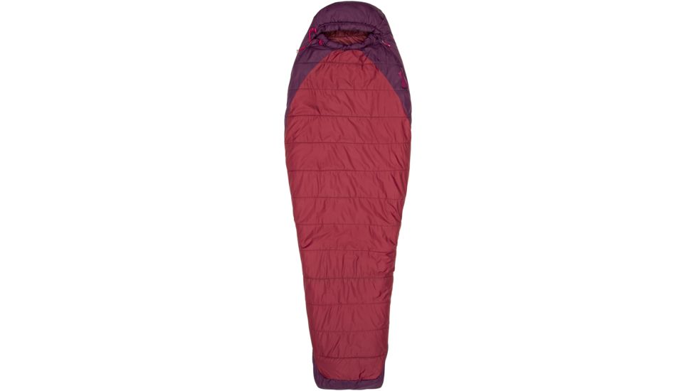 Marmot Trestles Elite 20 Sleeping Bag, Madder Red/Dark Purple, Left Zipper, 22970-5575-LZ