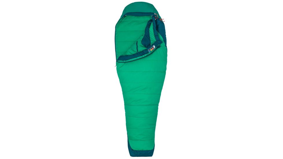 Marmot Trestles Elite 30 Sleeping Bag, Long, Turf Green/Garden Green, Long 6ft 0in, RZ 23700-4751-Long: 6'0&quot; / RZ