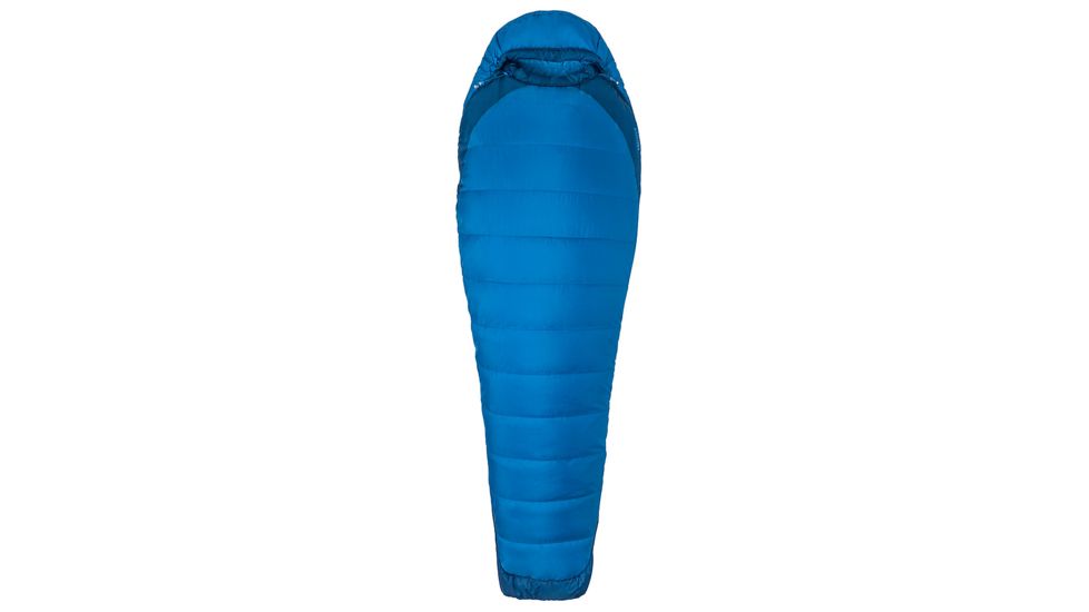 Marmot Trestles Elite Eco 20 Sleeping Bag, Estate Blue/Classic Blue, Long, Left Zip, 39620-3569-LZ