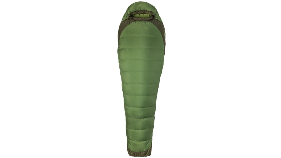 Marmot Trestles Elite Eco 30 Sleeping Bag, Vine Green/Forest Night, Regular, Left Zip, 39590-4802-LZ