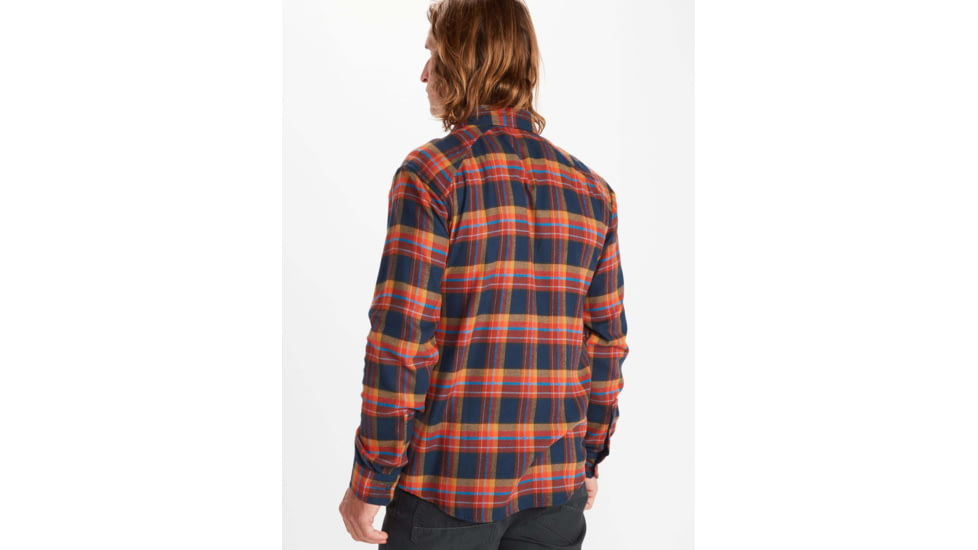 Marmot Tromso Midweight Flannel Long Sleeve - Mens, Dark Indigo, Large, 33320-2835-L